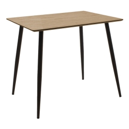 Τραπέζι Cuba 127-000137 70x70x75cm Sonoma-Black