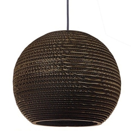 Φωτιστικό Οροφής 3D Crete 01289 Brown GloboStar Χαρτί