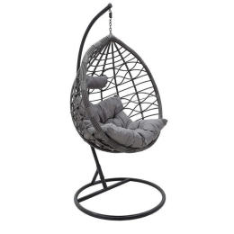 Κούνια Κήπου Hudson 135-000007 109x100x197cm Grey