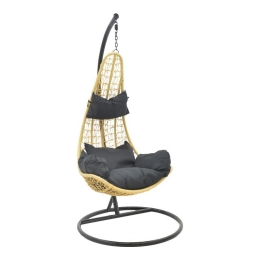Κούνια Κήπου Soleil Κρεμαστή 135-000024 103x83x200 Natural-Black