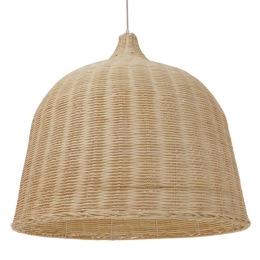 Φωτιστικό Οροφής Roosevelt 01370 Beige GloboStar Ψάθα