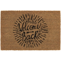 Πατάκι Εισόδου E-Coco 001 Welcome Back 40X60cm Beige-Black Sdim 40Χ60