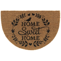Πατάκι Εισόδου E-Coco 003 Home Sweet Home 40X60cm Beige-Black Sdim 40Χ60