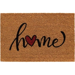 Πατάκι Εισόδου E-Coco Home Heart Red 022 40x60cm Natural-Black Sdim 40Χ60