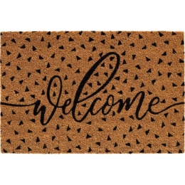 Πατάκι Εισόδου E-Coco Welcome Triangles 027 40x60cm Natural-Black Sdim 40Χ60