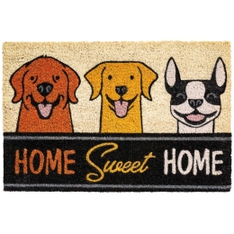 Πατάκι Εισόδου Ruco Print 792 Home Dogs 40X60cm Beige-Multi Sdim 40Χ60