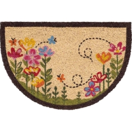 Πατάκι Εισόδου Ruco Print Flowers 805 40x60cm Beige-Multi Sdim 45X75