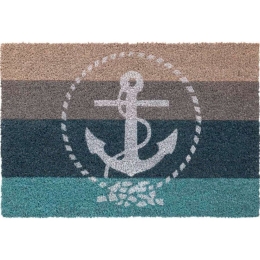 Πατάκι Εισόδου Ruco Print Anchor Stripes 808 40x60cm Grey-Blue Sdim 45X75