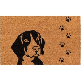 Πατάκι Εισόδου Ruco Print Dog 348 45x75cm Natural-Black Sdim 45X75