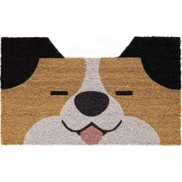 Πατάκι Εισόδου Ruco Shape Dog 351 45x75cm Beige-Black Sdim 45X75