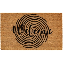 Πατάκι Εισόδου Ruco Print 628 Welcome Circle 45X75cm Beige-Black Sdim 45X75