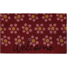 Πατάκι Εισόδου Ruco Print Welcome 642 45x75cm Red Sdim 45X75