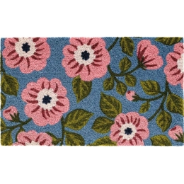 Πατάκι Εισόδου Ruco Print Flowers 646 45x75cm Blue-Pink Sdim 45X75