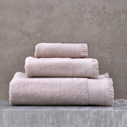 Πετσέτες Tanny Σετ 3τμχ Σε Κουτί Beige Ρυθμός Σετ Πετσέτες 100% Βαμβάκι