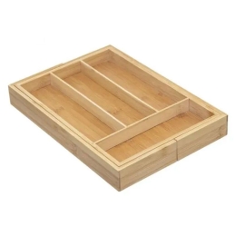 Κουταλοθήκη Bamboo Επεκτεινόμενη Για Συρτάρι 151258 35x25cm Natural 5Five Simply Smart Bamboo
