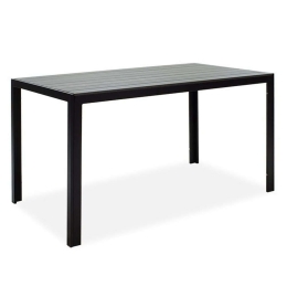 Τραπέζι Κήπου Nares 152-000003 140x80x72,5cm Black-Anthracite