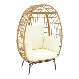 Πολυθρόνα Frox 152-000021 96x76x145cm Natural-Beige