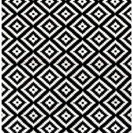 Χαλί Craft 00094-990 Black-White Merinos 80X150cm