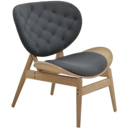 Πολυθρόνα Udalle 167-000016 77x70x82cm Walnut-Black