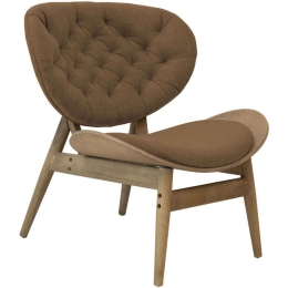 Πολυθρόνα Udalle 167-000019 77x70x82cm Walnut-Brown