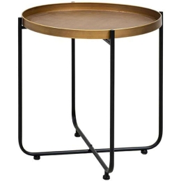 Τραπεζάκι Βοηθητικό 167-124-014 46x50cm Bronze-Black