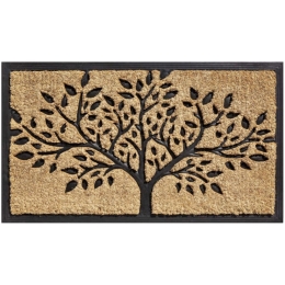 Πατάκι Εισόδου Bombay 087 Tree 45X75cm Beige-Black Sdim 45X75
