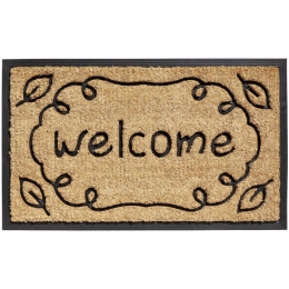 Πατάκι Εισόδου Bombay 088 Welcome 45X75cm Beige-Black Sdim 45X75
