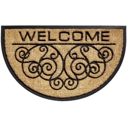 Πατάκι Εισόδου Bombay 089 Welcome HR 45X75cm Beige-Black Sdim 45X75