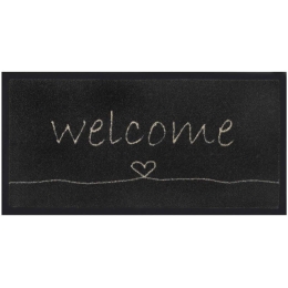 Πατάκι Εισόδου Emotion Xs 807 Welcome Heart 40X80cm Black Sdim 40X80