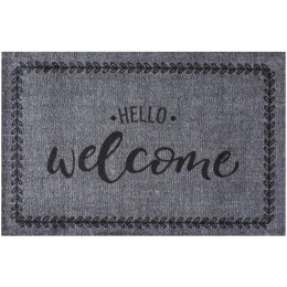 Πατάκι Εισόδου Ambiance 295 Hello Welcome 50X75cm Dark Grey Sdim 50X75