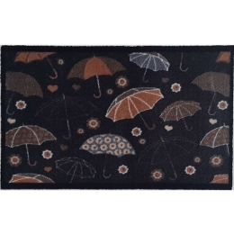 Πατάκι Εισόδου Ambiance Umbrellas 950 50x75cm Black-Multi Sdim 50X75