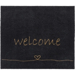 Πατάκι Εισόδου Walk & Wash 805 Welcome Heart 67X80cm Anthracite Sdim 67X80