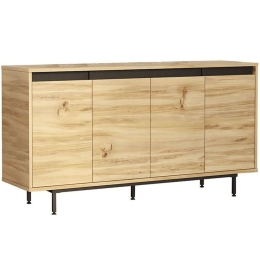 Μπουφές Jethro 176-000121 160x44,5x75,5cm Sonoma-Wenge Μελαμίνη,Μέταλλο