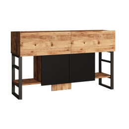 Μπουφές Jaydon 176-000134 139x43x83,5cm Natural-Black