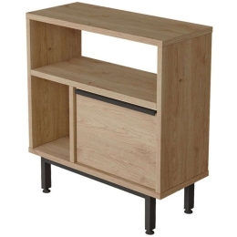 Τραπεζάκι Βοηθητικό Vercade 176-000144 60x25,5x60cm Natural-Black