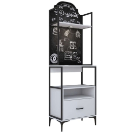 Ραφιέρα Δαπέδου Cogan 182-000090 70x40x205cm White-Black