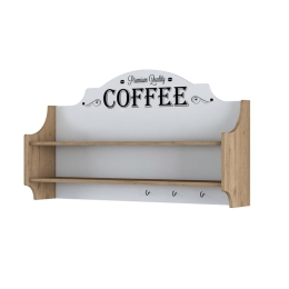 Ραφιέρα Τοίχου Barke 182-000091 120x25x70cm Walnut-White