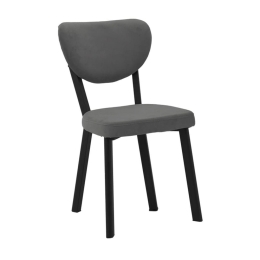Καρέκλα Joley 190-000059 45x39x86,5cm Black-Dark Grey