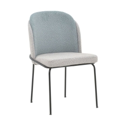 Καρέκλα Dore 190-000060 50x47,5x82cm Grey-Light Blue