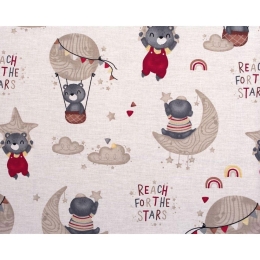 Πάνα Βρεφική Χασέ Reach The Stars 190 Beige DimCol 80x80cm 100% Βαμβάκι