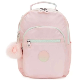 Σακίδιο Πλάτης Παιδικό Seoul S Metallic I5768-E7L 35x25,5x16cm 14lt Pink Kipling Polyamide
