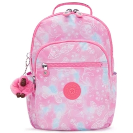 Σακίδιο Πλάτης Παιδικό Seoul S Garden Clouds I5357-2PE 35x25,5x16cm 14lt Multi-Pink Kipling Polyamide