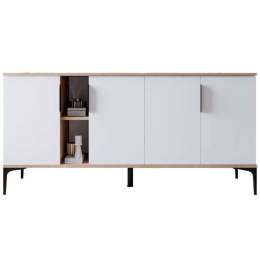 Μπουφές Tajesy 197-000213 180x40x78cm White Μοριοσανίδα, Μελαμίνη