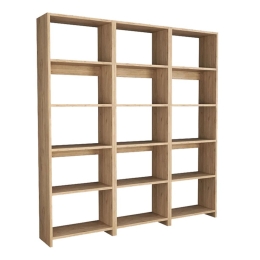 Βιβλιοθήκη Rabuku 197-000278 146x22x123cm Oak