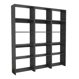 Βιβλιοθήκη Rabuku 197-000280 146x22x123cm Anthracite