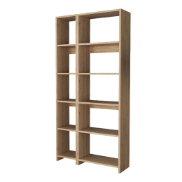 Βιβλιοθήκη Alkathi 197-000281 77x22x160cm Oak
