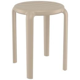 Σκαμπό Μπαρ Tom 20.0781 34x34x45cm Taupe Siesta