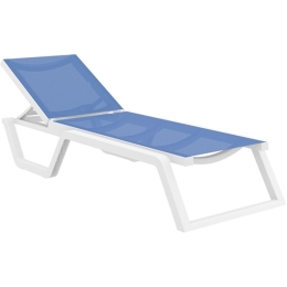 Ξαπλώστρα Rio 20.0907 187x69x33cm Blue-White