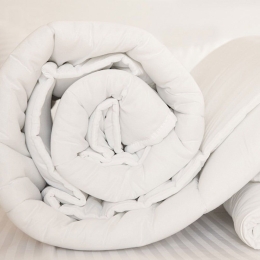 Πάπλωμα Satin Microfiber 300gsm White Melinen Υπέρδιπλo 220x240cm Microfiber