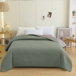 Κουβερλί Renzo Aqua-Dark Grey Melinen King Size 260x240cm Microfiber